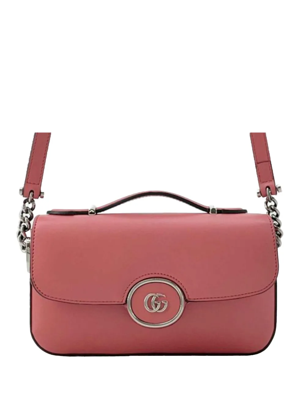 Gucci Pre-Owned 2016-2025 Mini Leather Petite GG satchel - ピンク Gucci Pre-Owned 2016-2025 Mini Leather Petite GG satchel - ピンク