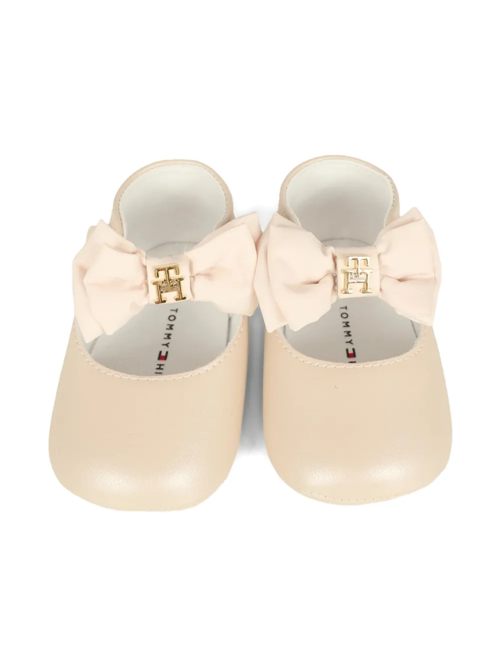 Tommy Hilfiger Junior bow-embellished ballerina shoes Neutrals