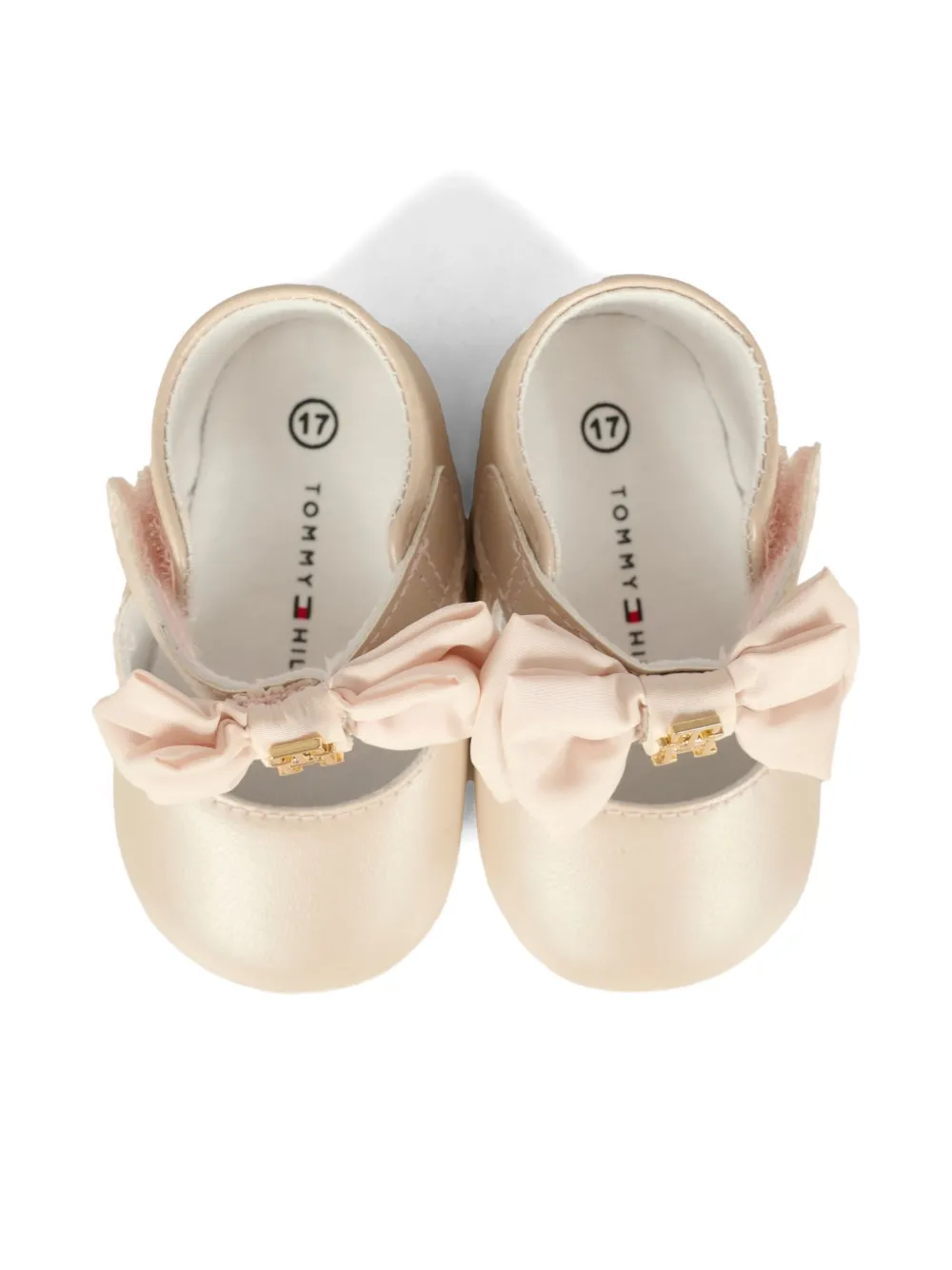 Tommy Hilfiger Junior bow-embellished ballerina shoes Neutrals