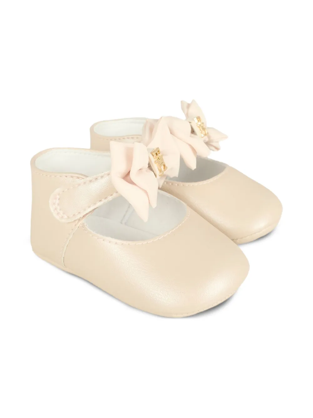 Tommy Hilfiger Junior bow-embellished ballerina shoes Neutrals