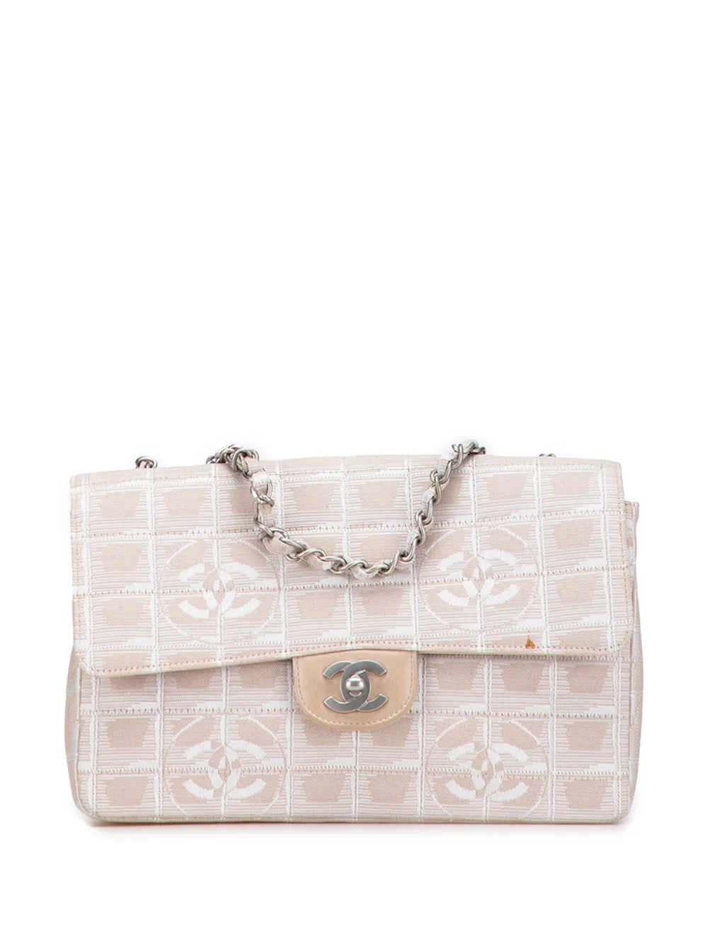 CHANEL Pre-Owned 2002-2003 ミディアム ニュー トラベルライン ナイロン シングルフラップ ショルダーバッグ - CHANEL Pre-Owned 2002-2003 ミディアム ニュー トラベルライン ナイロン シングルフラップ ショルダーバッグ -