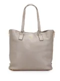 Prada Pre-Owned 2013-2025 Vitello Daino Side Zip Shopper tote bag - Grey