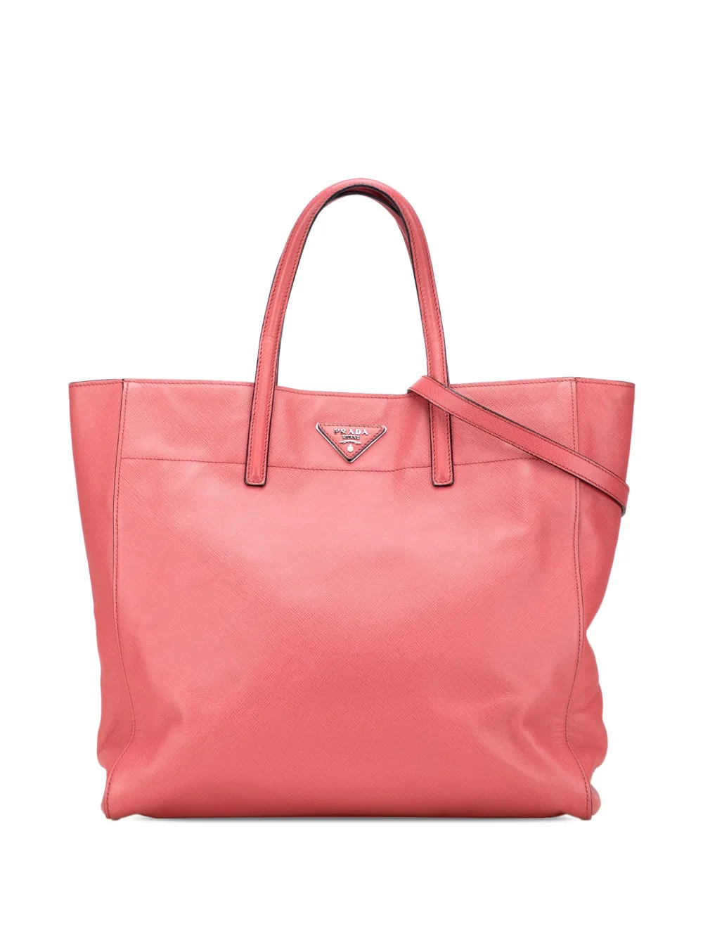 Prada Pre-Owned 2010-2025 サフィアーノ ソフト トート サッチェルバッグ - ピンク Prada Pre-Owned 2010-2025 サフィアーノ ソフト トート サッチェルバッグ - ピンク