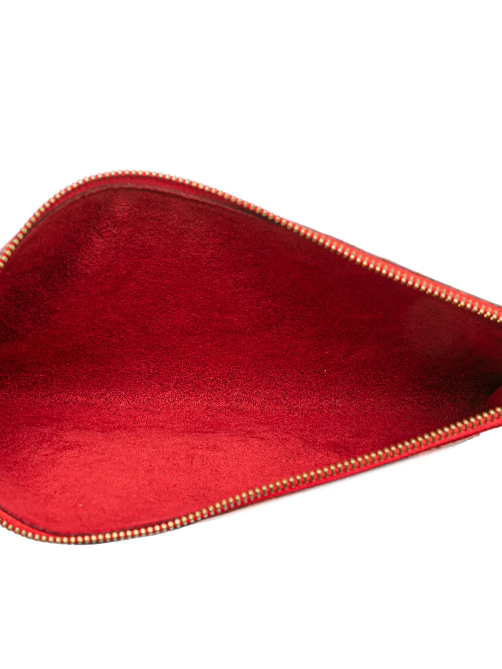 Pre-owned Louis Vuitton 1996 Epi Pochette Accessoires Shoulder Bag In Red