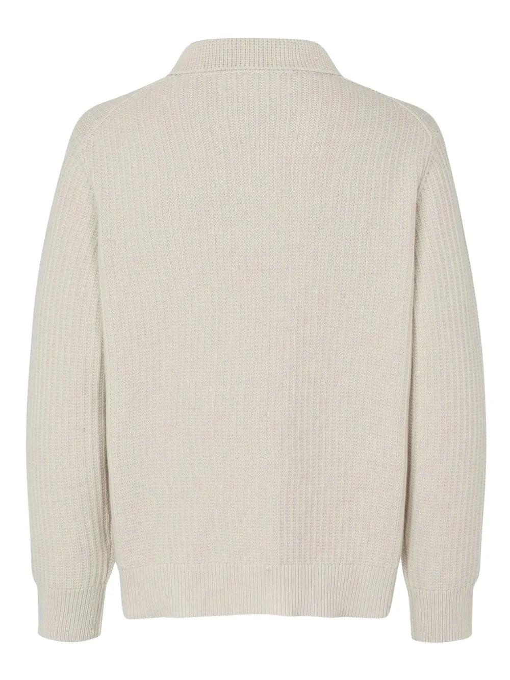 SAMSOE SAMSOE Sanicolas poloshirt met knopen - Beige