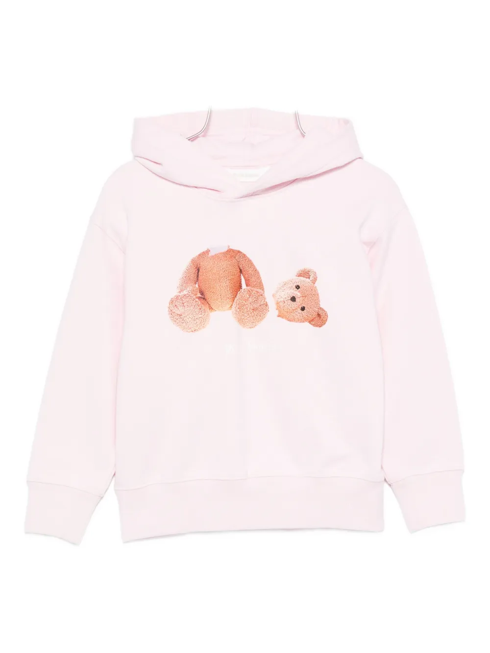 Palm Angels Kids teddy-print hoodie | Pink | Image 1