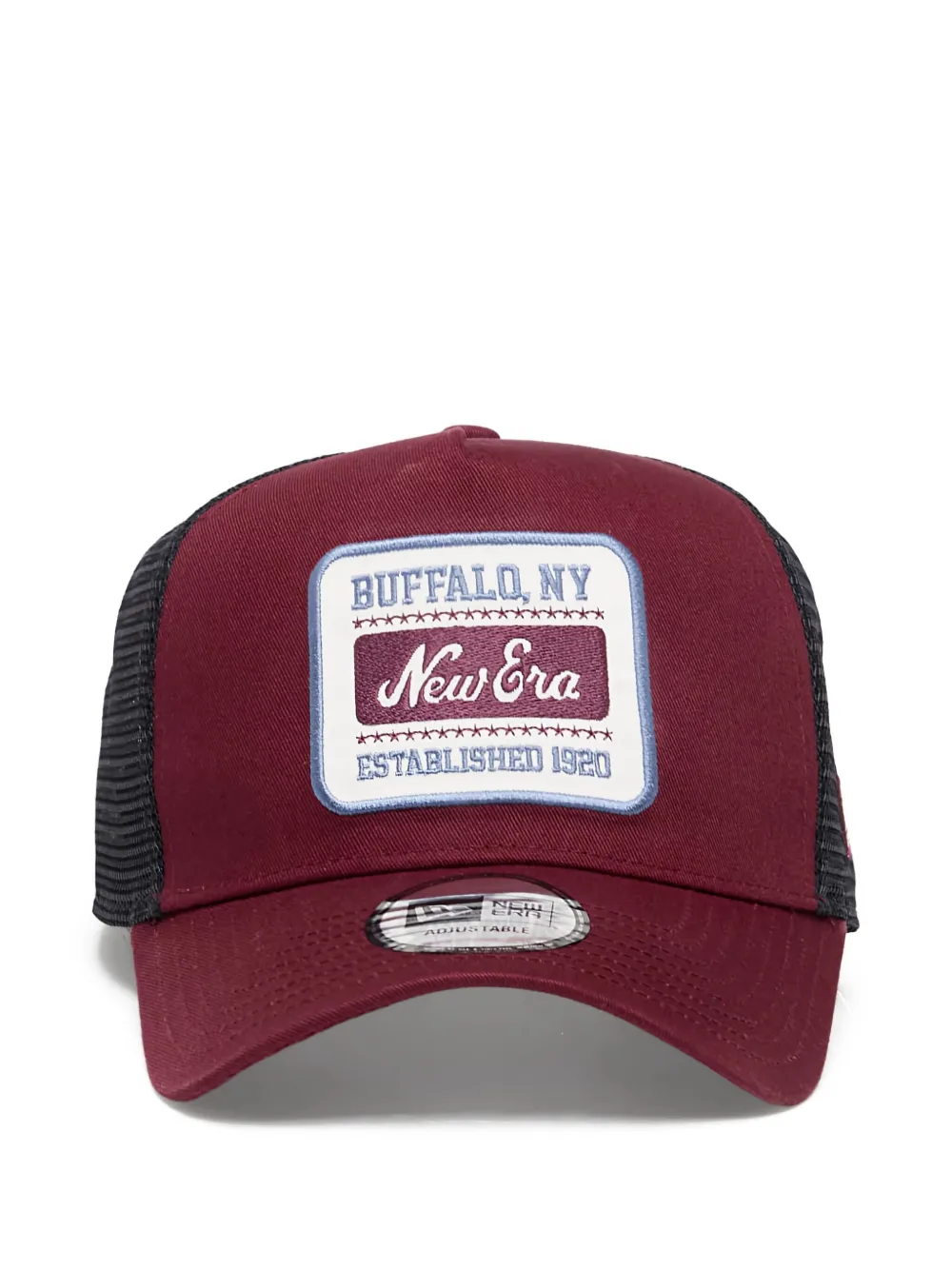 New Era Logo-detail Baseball Cap In Burgundy