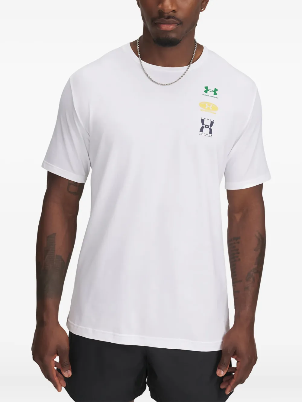 Under Armour 60/40 Evol Logo SS short-sleeve T-shirt | White | Image 1