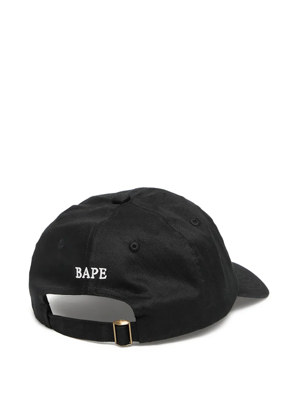 A BATHING APE Honkbalpet met geborduurd logo - Zwart