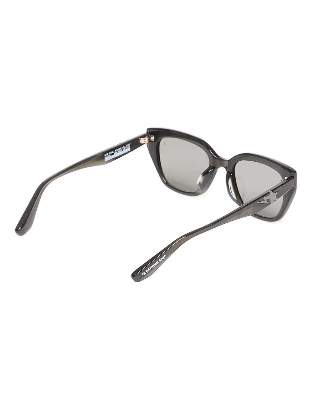 A BATHING APE star-embellished geometric-frame sunglasses - Grijs
