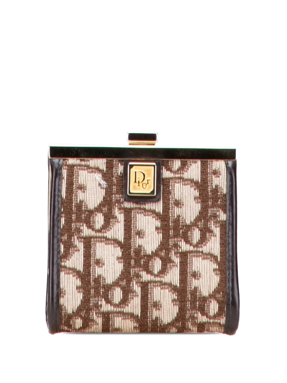 Christian Dior Pre-Owned 2000-2025 Oblique Canvas Clasp coin pouch - Christian Dior Pre-Owned 2000-2025 Oblique Canvas Clasp coin pouch -