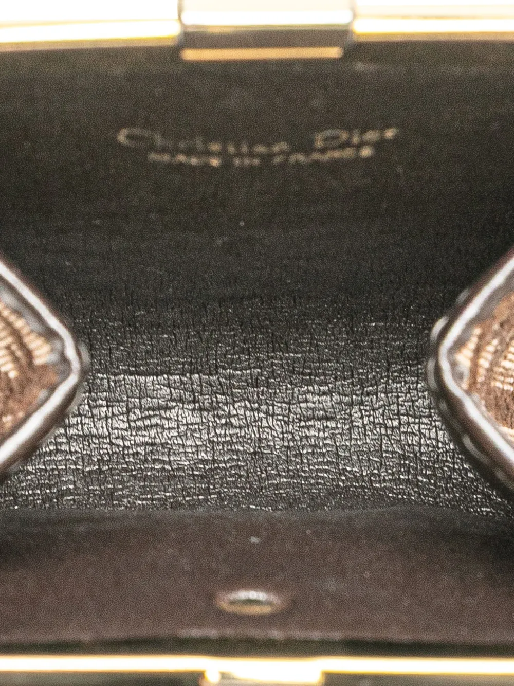 Pre-owned Dior 2000-2025 Oblique Canvas Clasp Coin Pouch In Brown