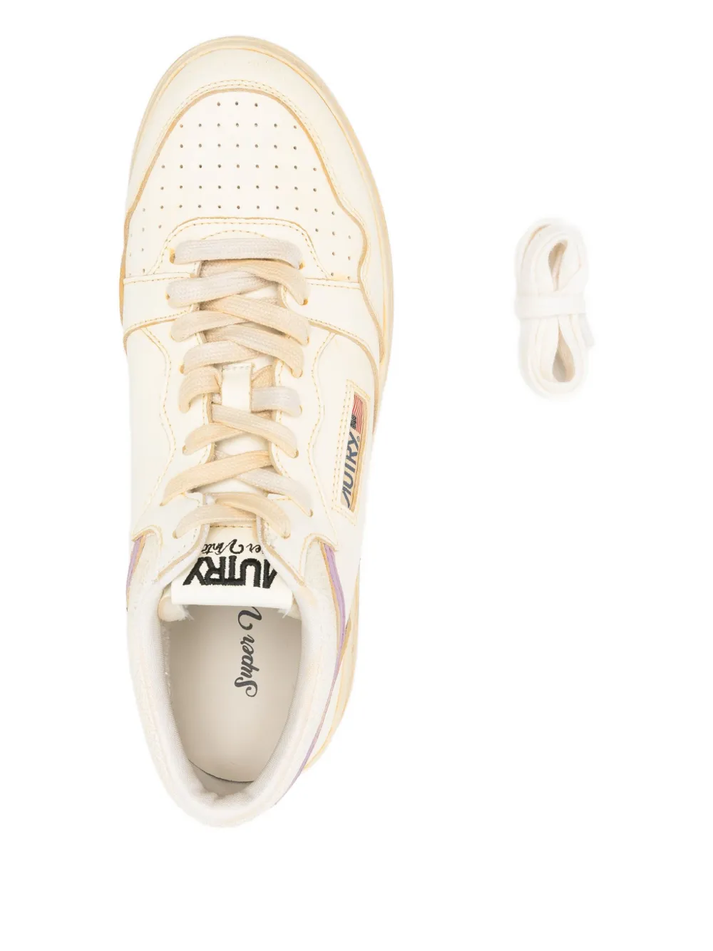 Autry Med-Way leren sneakers Wit