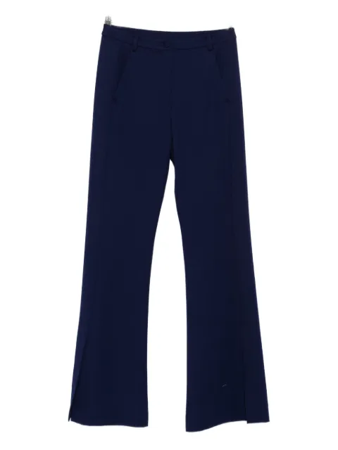 Patrizia Pepe embroidered split-hem trousers