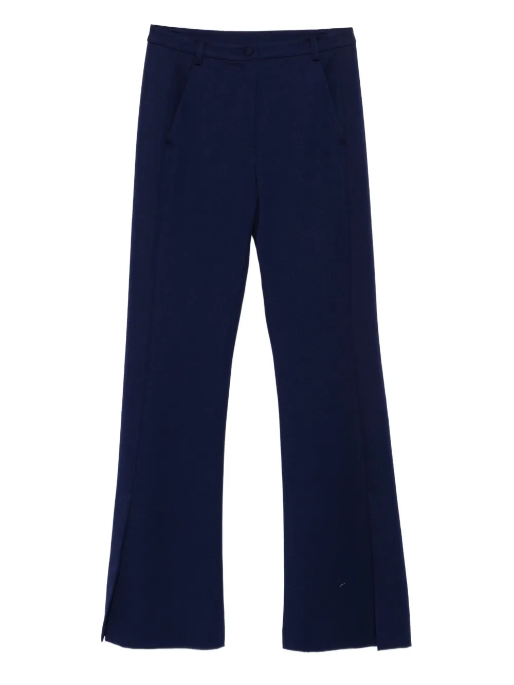 Patrizia Pepe embroidered split-hem trousers | Blue | Image 1