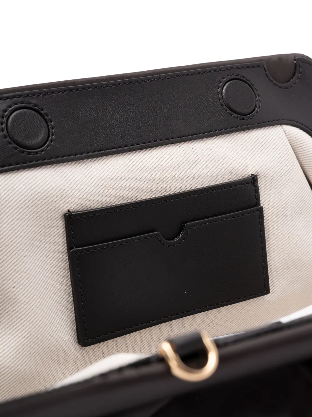 Themoirè Emera gathered clutch bag - Nero