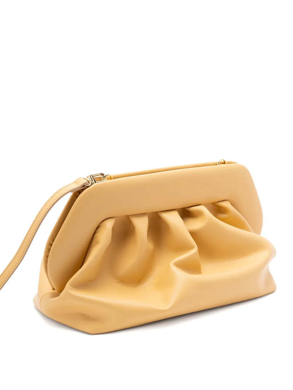Themoirè Bios gathered clutch bag Jojoba
