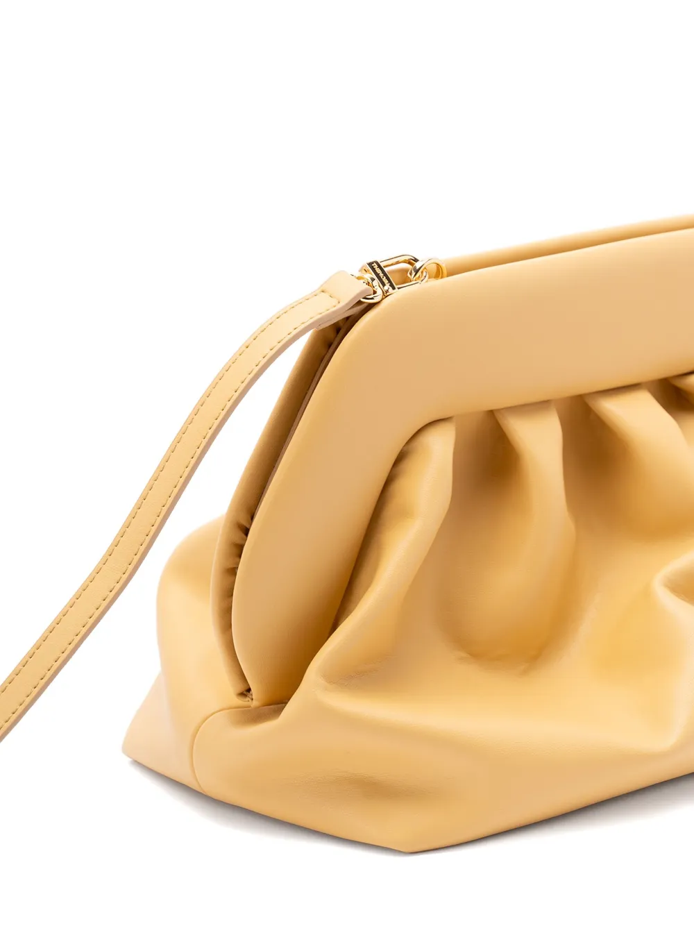 Themoirè Bios gathered clutch bag Jojoba