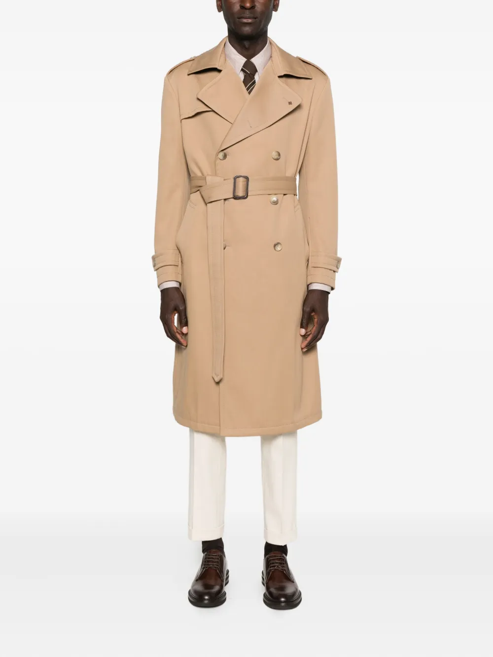 Tagliatore double-breasted belted trench coat | Trench Coats  | Image 2