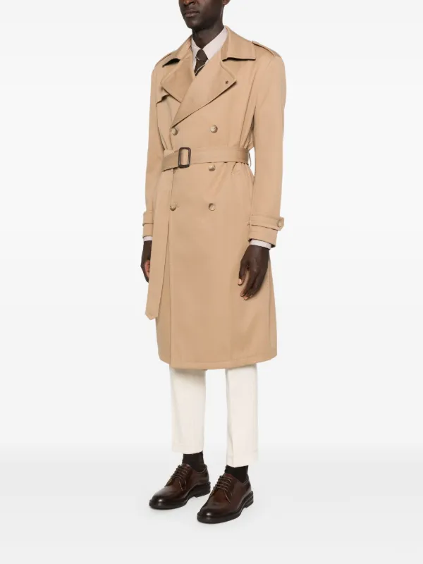 TAGLIATORE タリアトーレ ベージュ42 Tagliatore double-breasted Belted Trench Coat | Neutrals