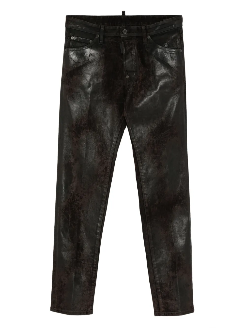 DSQUARED2 metallic-effect trousers | Brown | Image 1