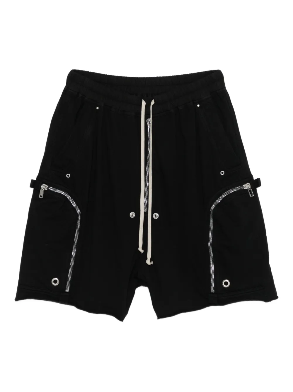 Rick Owens DRKSHDW zip-pocket drawstring shorts | Black | Image 1