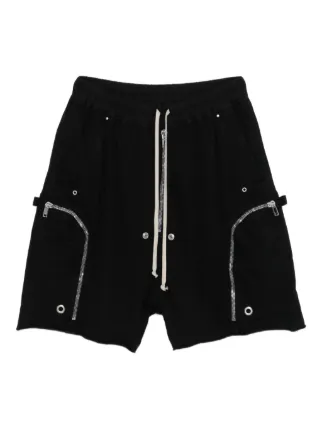 Rick Owens DRKSHDW Bermuda Com Zíper No Bolso | Preto | FARFETCH BR