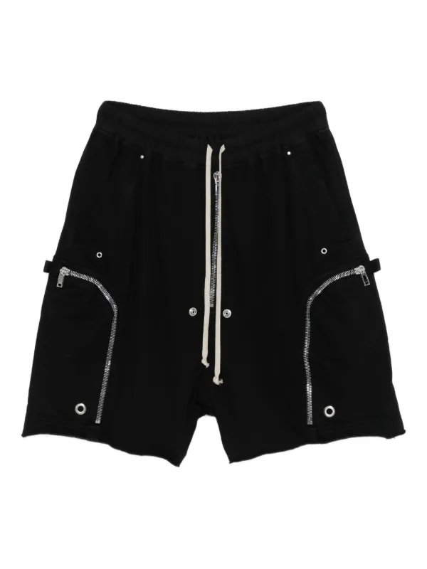 Rick Owens DRKSHDW ジップポケット ショートパンツ | ブラック