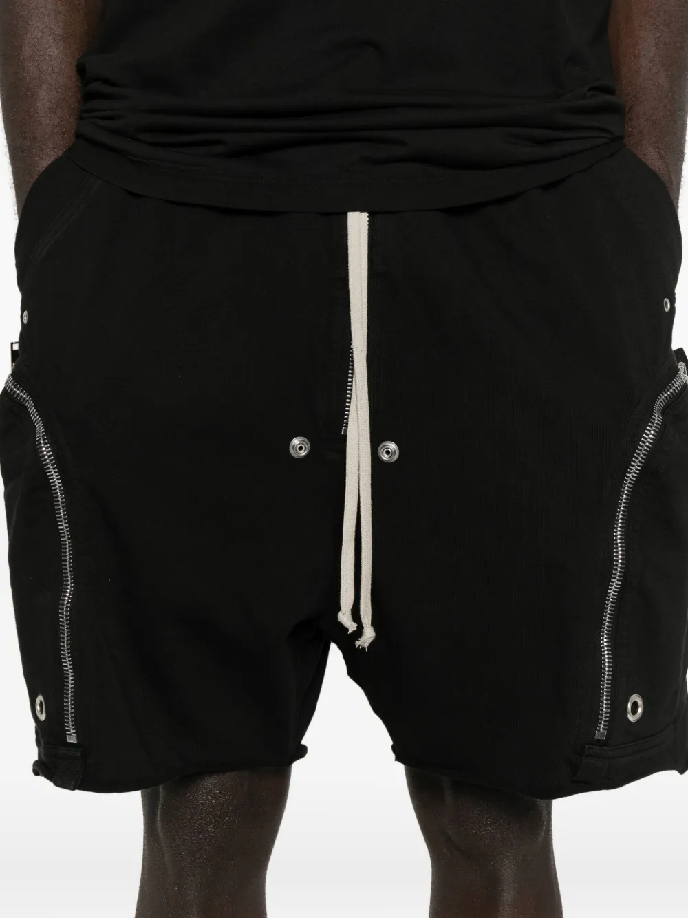 Rick Owens Drkshdw Bauhaus Shorts In Tencel Ripstop In Black