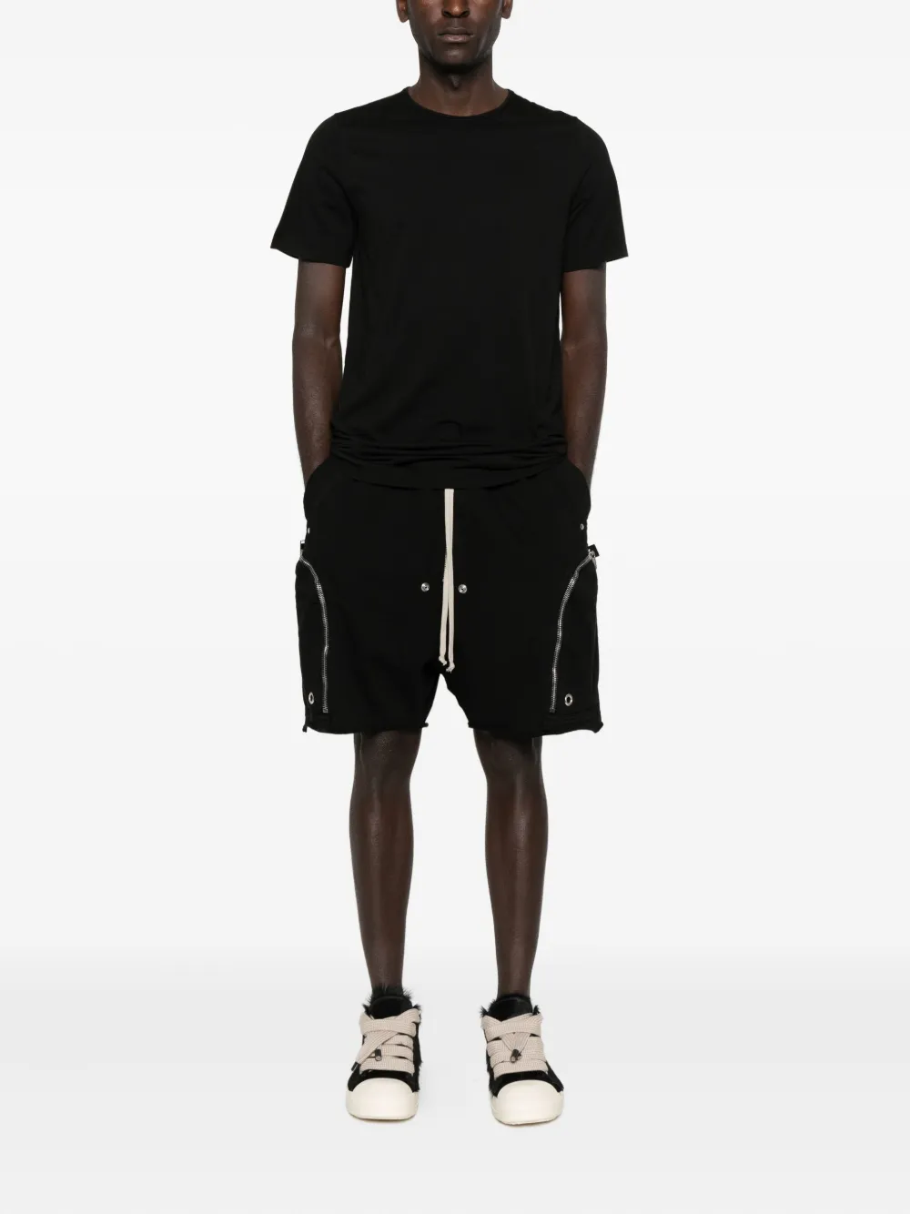 Rick Owens DRKSHDW zip-pocket drawstring shorts | Cargo Shorts | Image 2