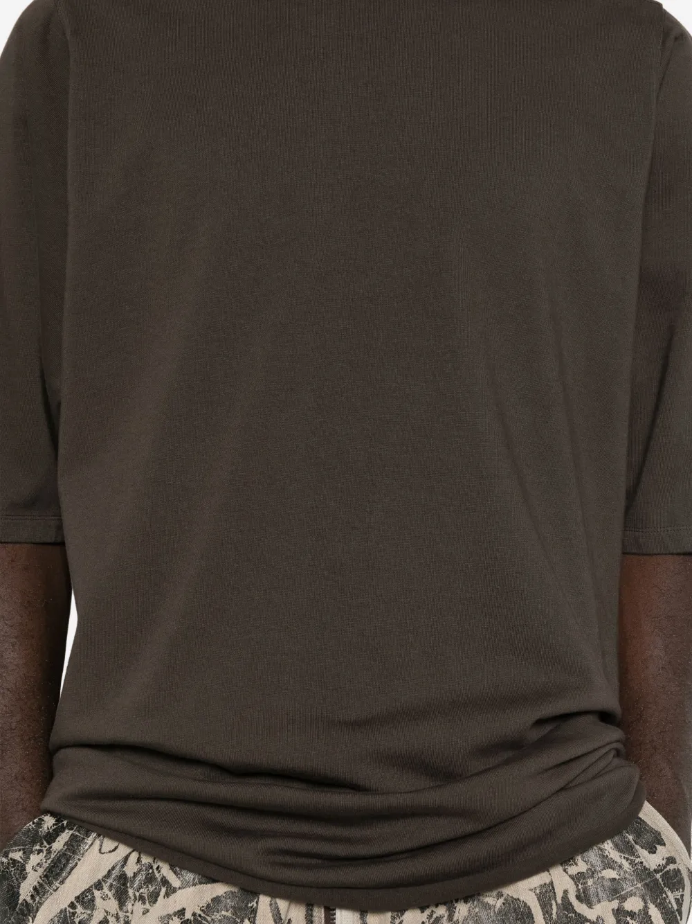 Rick Owens T-shirt met ronde hals Bruin