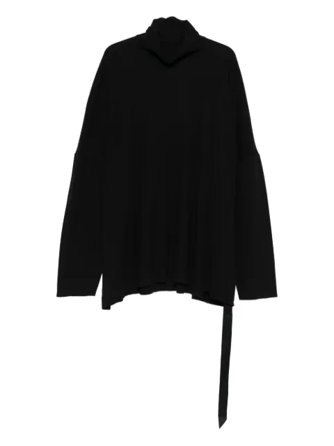 Rick Owens DRKSHDW tie-fastening long-sleeve T-shirt