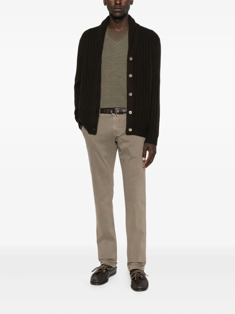Polo Ralph Lauren V-neck wool sweater - Groen