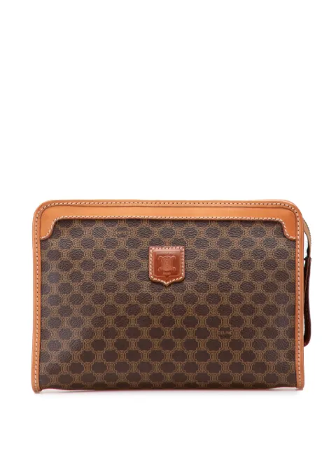 Celine Pre-Owned 2005 Macadam Coated Canvas clutch bag