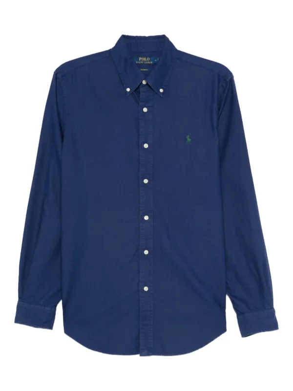 Polo Ralph Lauren long-sleeve button-down Shirt Blue FARFETCH PH