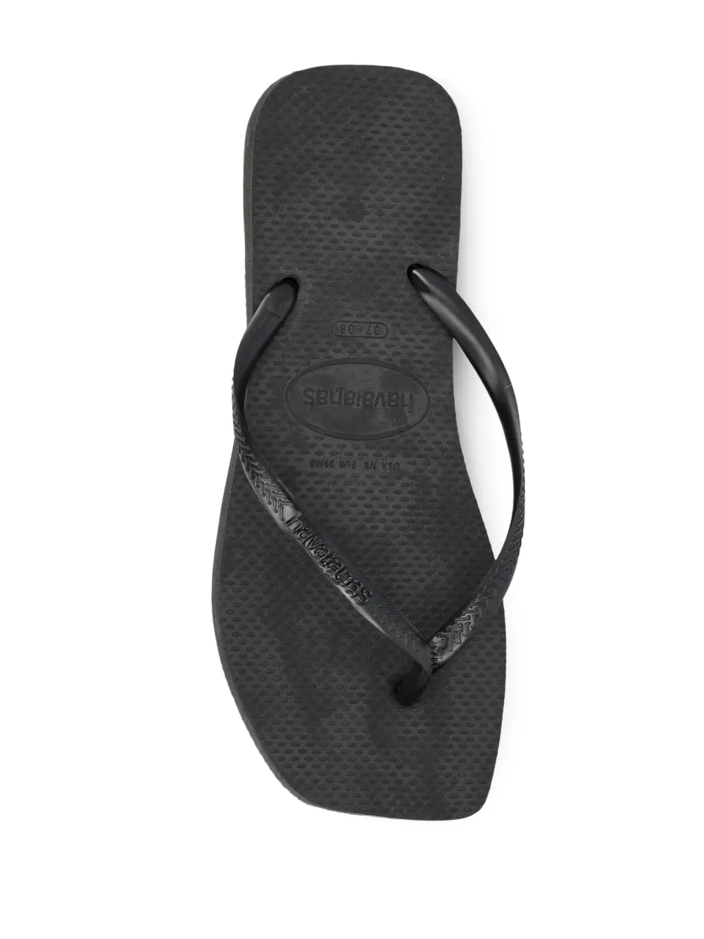 Havaianas Square Toe Flip-flops In Black