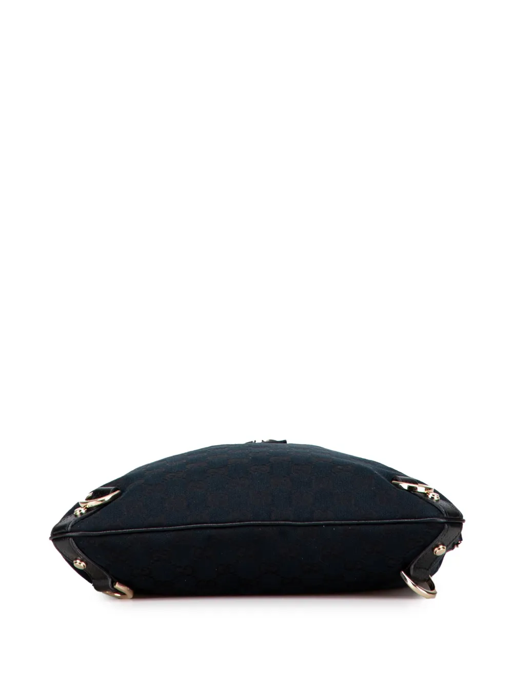 Pre-owned Gucci 2000-2015 Gg Canvas Abbey D Ring Crossbody Bag In Blue