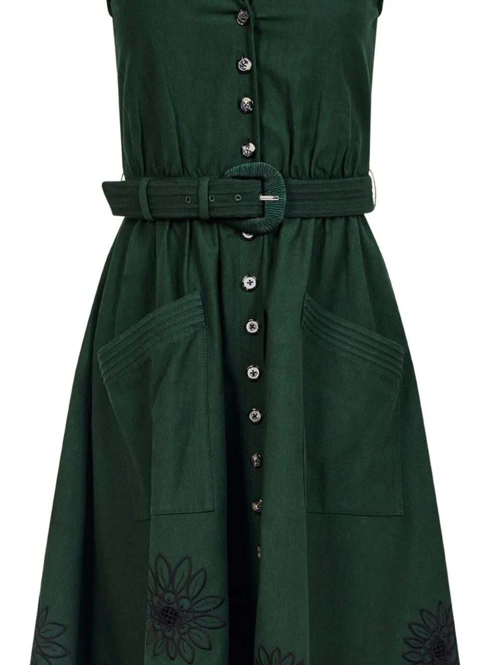 Saloni scalloped-hem midi dress | Day Dresses | Image 2