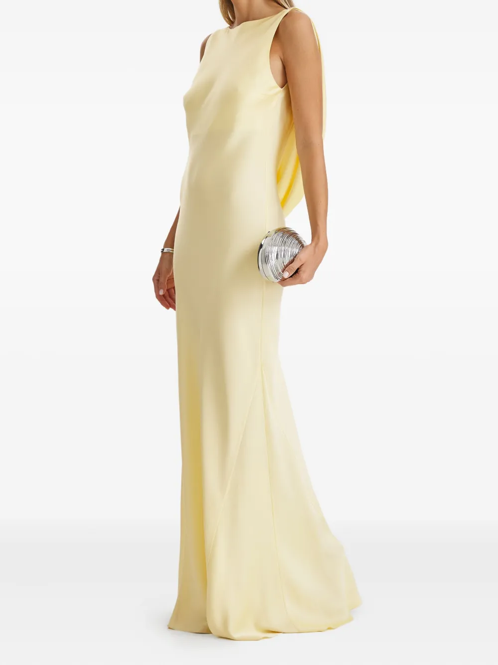 IL VOLO Daria onderjurk met gedrapeerde rug Geel