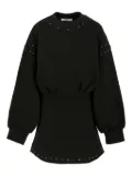 MSGM Kids embellished cotton dress - Black