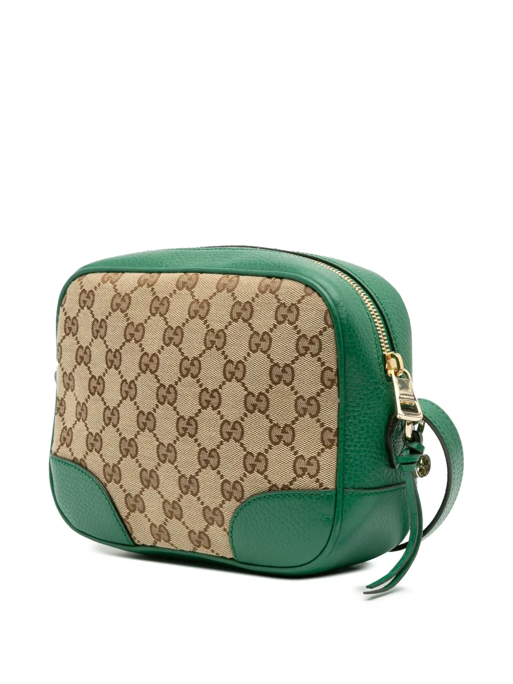 Pre-owned Gucci 2016-2025 Gg Canvas Bree Crossbody Bag In Brown