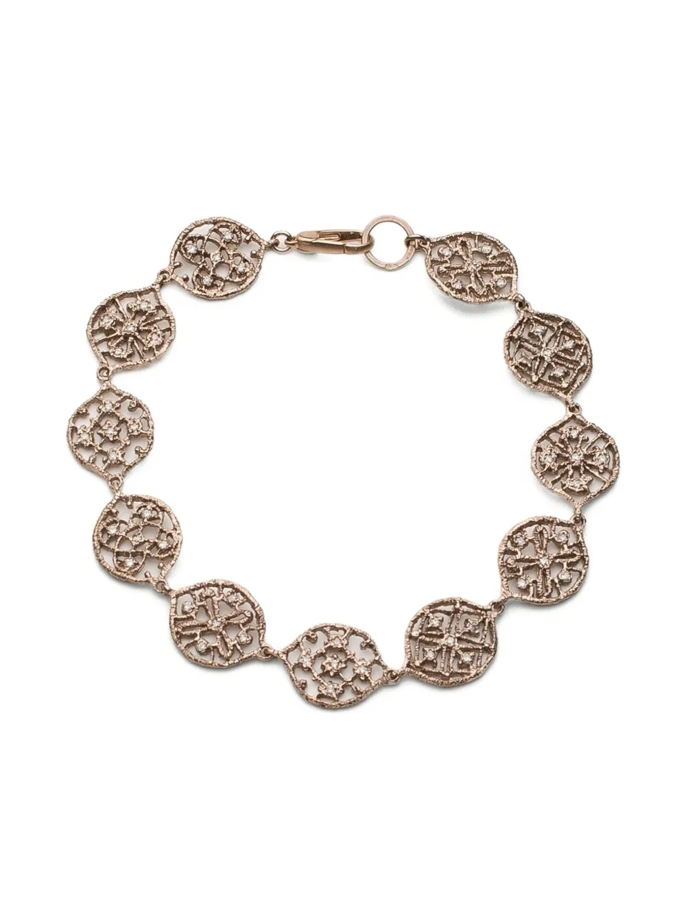 Noguchi 14k White Gold Volutes Diamond Bracelet In Gold