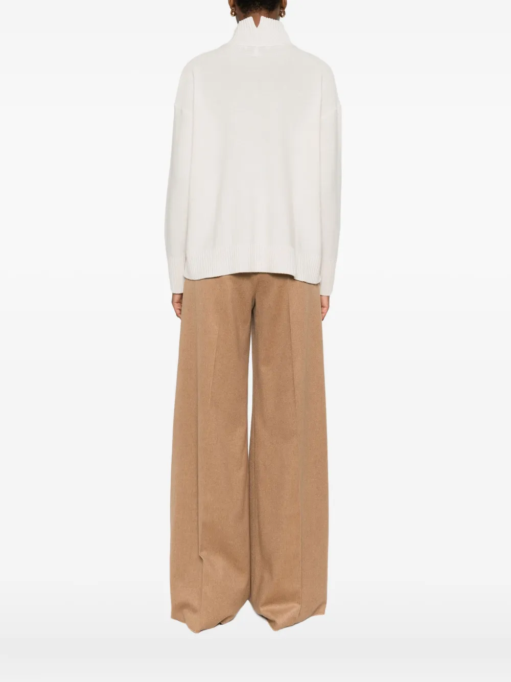 Antonelli Turtleneck Long-sleeved Sweater In Neutral