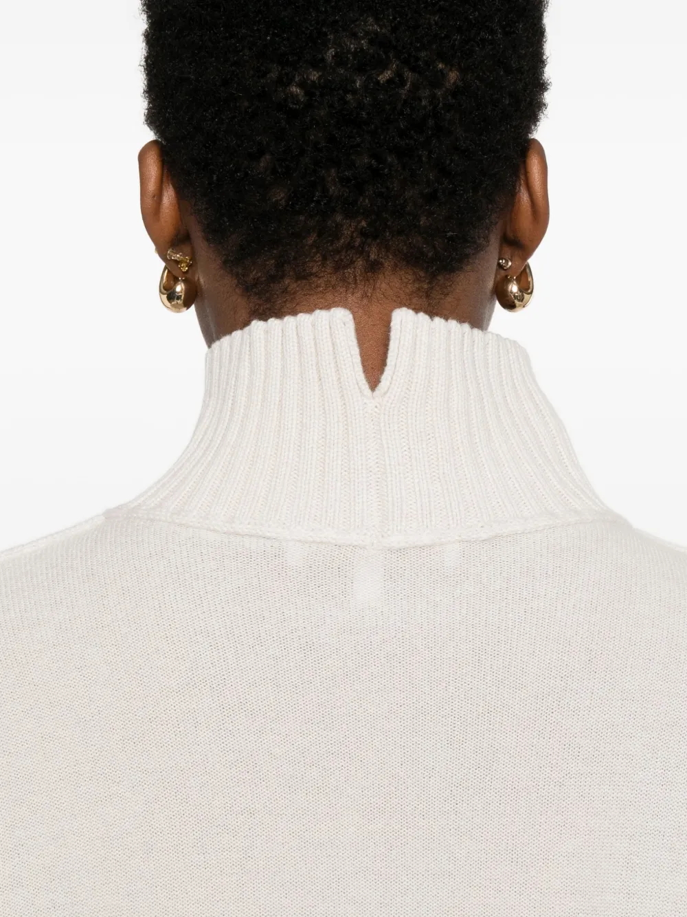 Antonelli Turtleneck Long-sleeved Sweater In Neutral