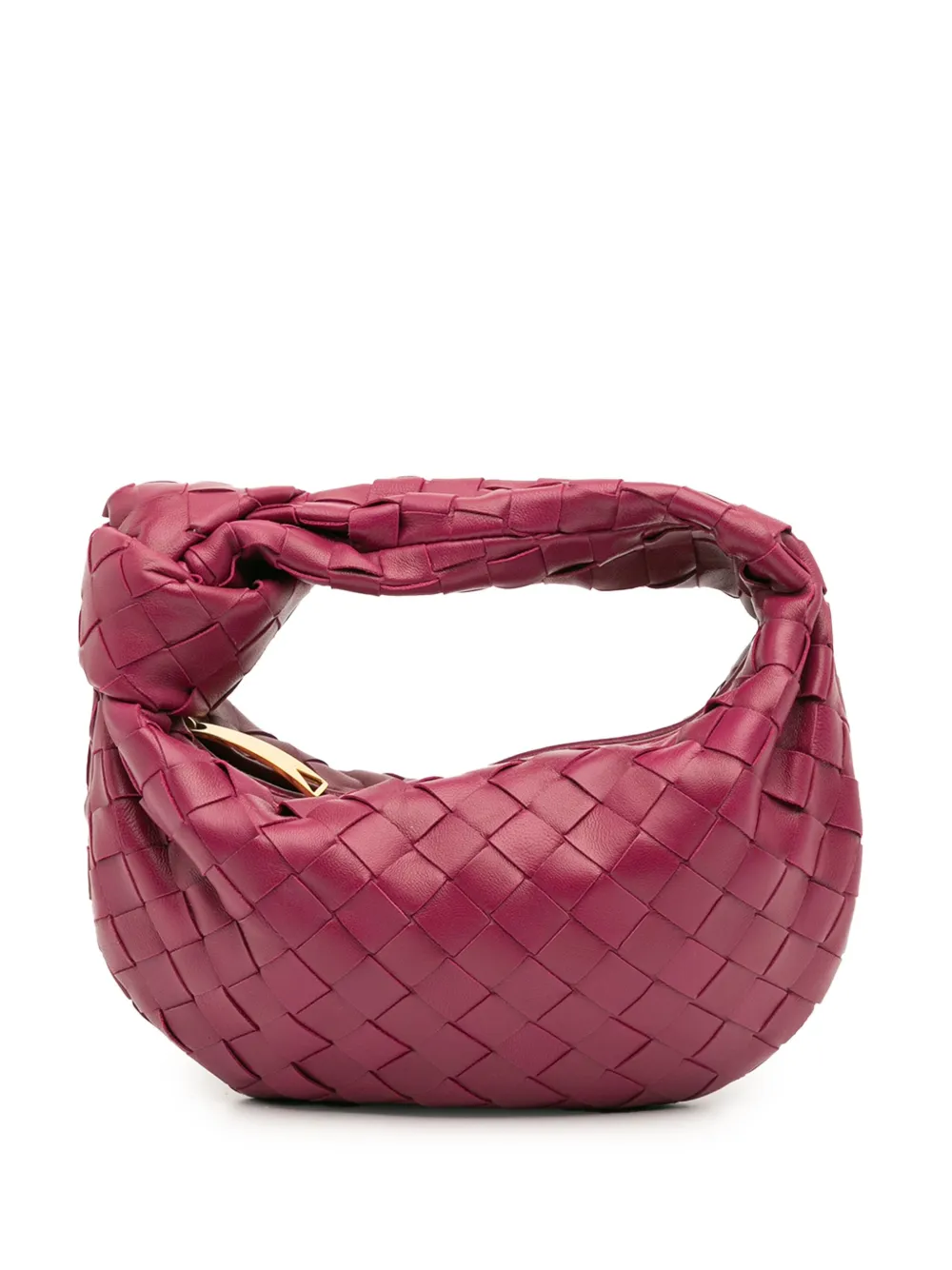 Bottega Veneta Pre-Owned 2012-2025 ミニ ナッパ イントレチャート ジョディ ホーボーバッグ - ピンク Bottega Veneta Pre-Owned 2012-2025 ミニ ナッパ イントレチャート ジョディ ホーボーバッグ - ピンク