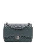 CHANEL Pre-Owned 2014 Jumbo Classic Caviar Double Flap shoulder bag - Blue