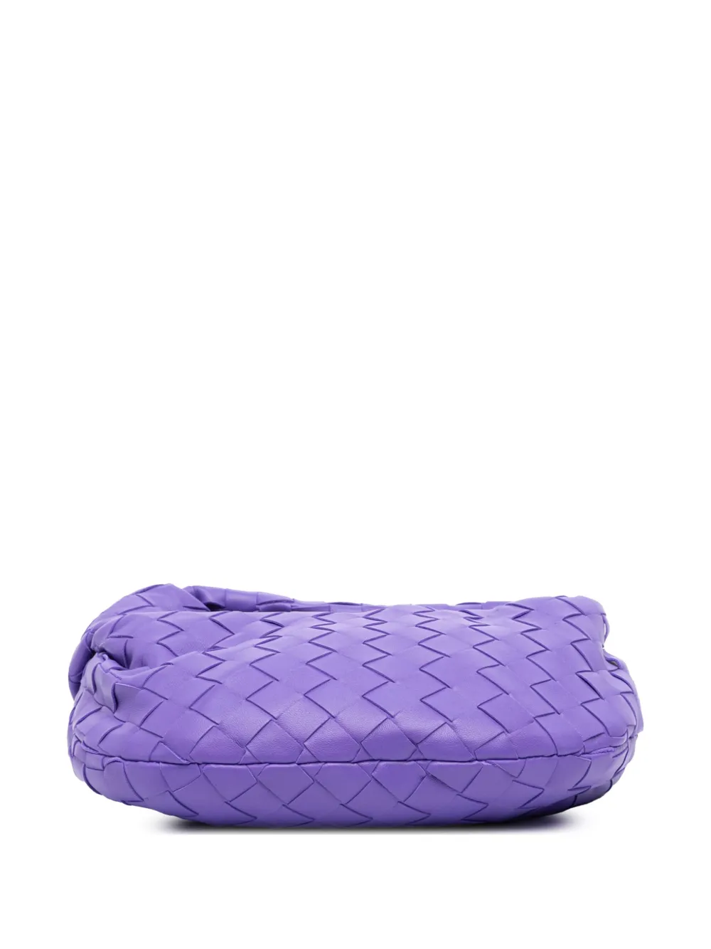 Pre-owned Bottega Veneta 2012-2025 Mini Nappa Intrecciato Jodie Hobo Bag In Purple