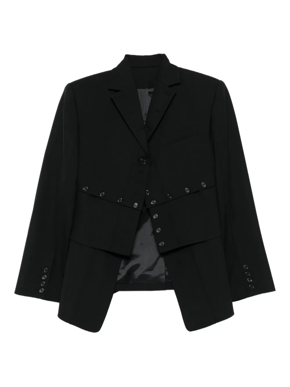Rokh button-fastening blazer | Black | Image 1