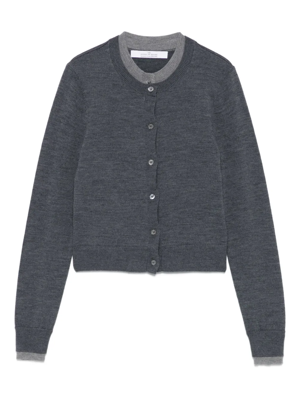Rokh double-layered button cardigan | Grey | Image 1