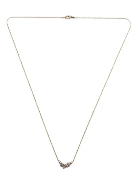 Noguchi 14K white gold Cluster diamond necklace
